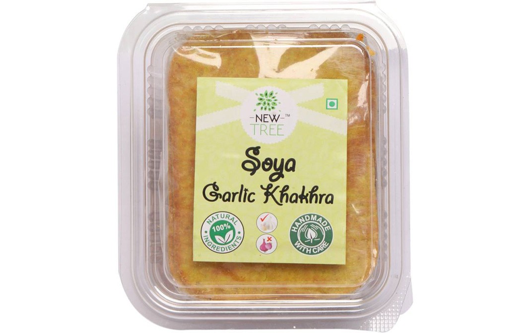 New Tree Soya Garlic Khakhra    Box  180 grams